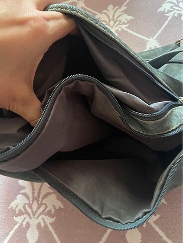 Mint yeşili çok gözlü çanta - Görsel 5