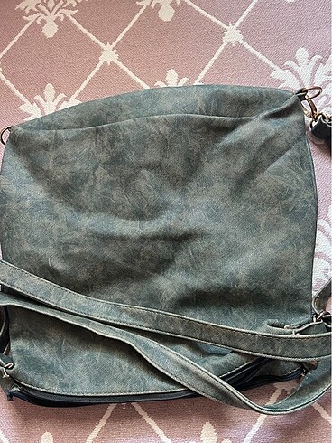 Mint yeşili çok gözlü çanta - Görsel 6