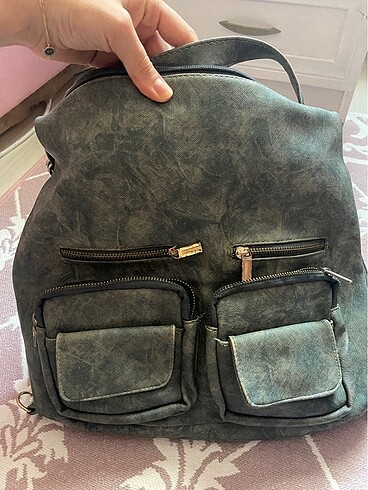 Mint yeşili çok gözlü çanta - Görsel 7