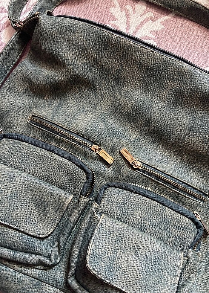 Mint yeşili çok gözlü çanta - Görsel 2