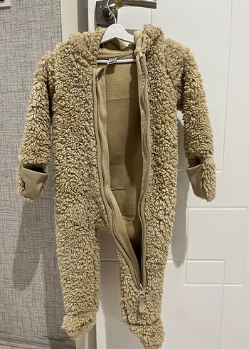 Kahverengi Kürklü Bebek Tulumu - Görsel 3