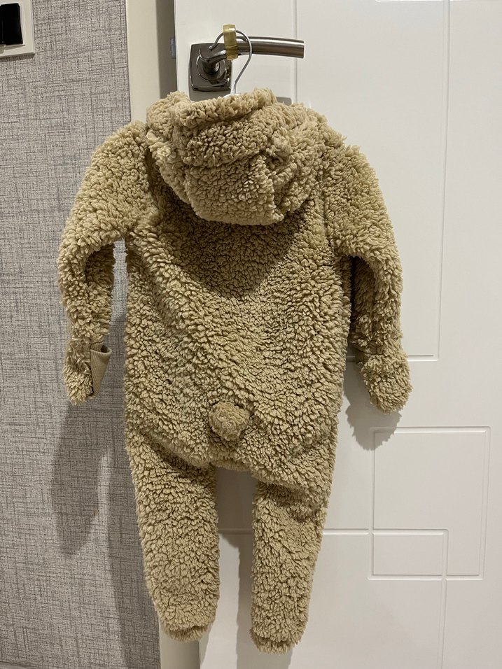 Kahverengi Kürklü Bebek Tulumu - Görsel 2