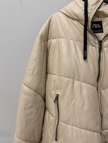 Zara Zara Deri Şişme Mont