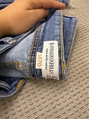 40 Beden mavi Renk Stradivarius Kot Bol Paça Pantalon
