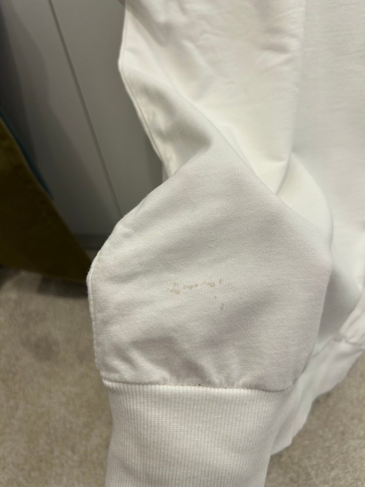 Beyaz Uzun Kollu Baskılı Sweatshirt - Görsel 5