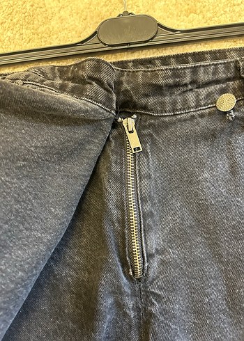 Addax Siyah Denim Etek-Şort - Görsel 6