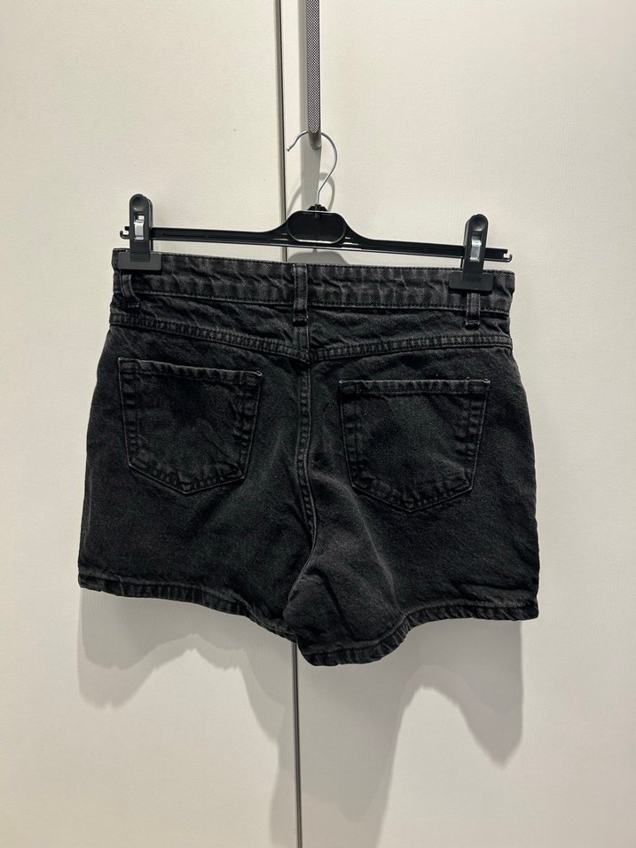 Addax Siyah Denim Etek-Şort - Görsel 2