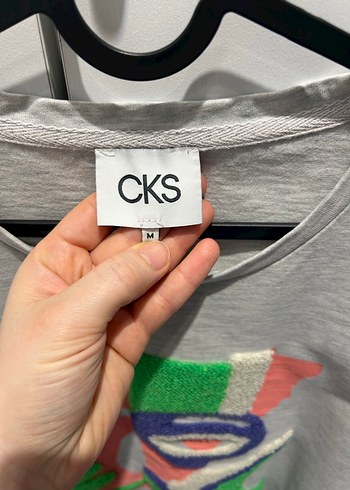 Gri Kadın Kısa Kollu Baskılı Tişört - Görsel 4