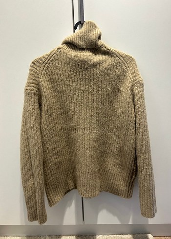 AMISU Bej/Latte balıkçı yaka triko kazak - Görsel 2