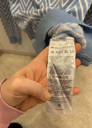 AMISU Balıkçı Yaka Desenli Triko Kazak - Görsel 4