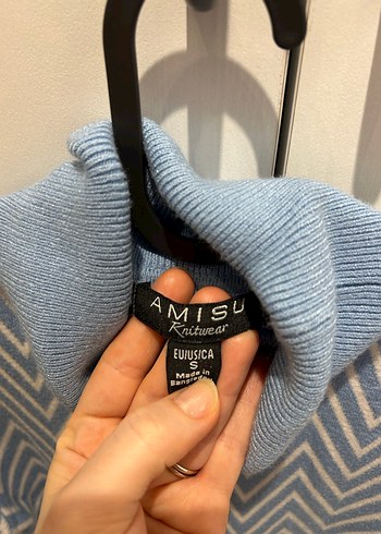 AMISU Balıkçı Yaka Desenli Triko Kazak - Görsel 3