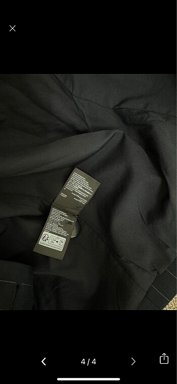 l Beden lacivert Renk H&M lacivert çizgili blazer