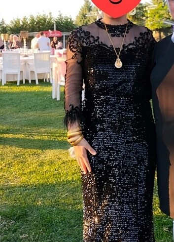 Siyah çok sık abiye