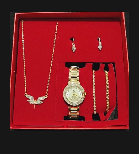 Diğer Kadın Gold Saat Set