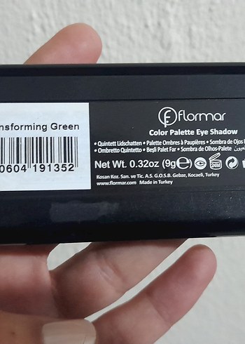 flormar Çok Renkli yeşil Göz Farı Paleti - Görsel 2