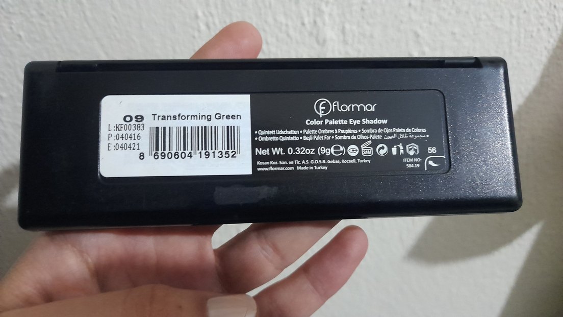 flormar Çok Renkli yeşil Göz Farı Paleti - Görsel 2