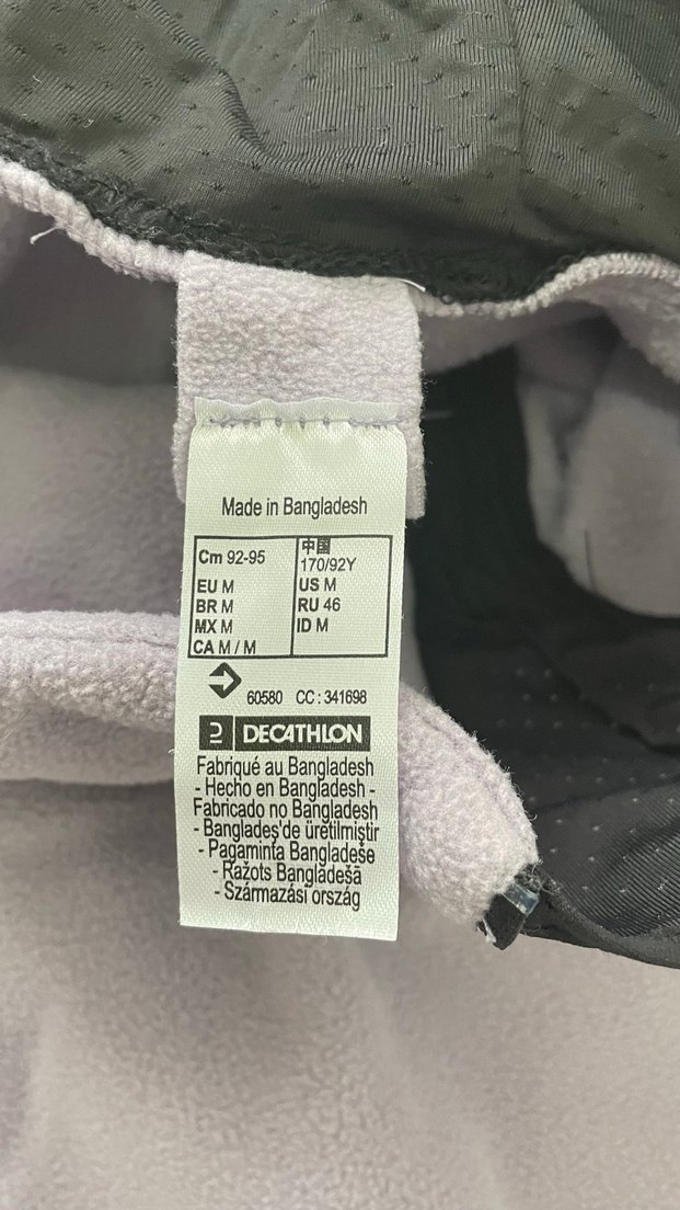 Decathlon Lila renk Kapüşonlu Yarım Fermuarlı Kadın Polar - Görsel 3