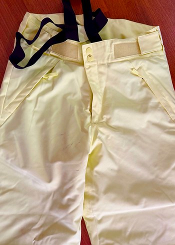 Neon Sarı Renkli Kemerli Erkek çocuk Kayak Pantolonu - Görsel 5