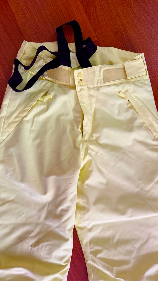 Neon Sarı Renkli Kemerli Erkek çocuk Kayak Pantolonu - Görsel 5