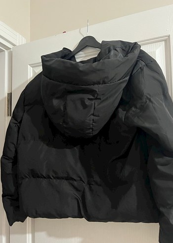 Siyah Fermuarlı Kadın Kışlık Midi Mont - Görsel 3