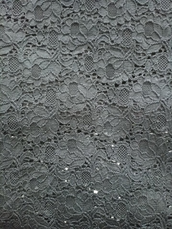 Dantel Detaylı Siyah Uzun Kalem Etek - Görsel 2