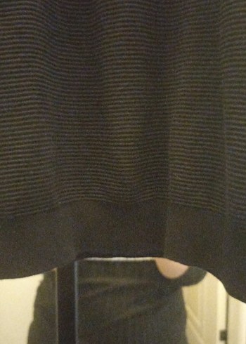 Siyah Unisex  Bisiklet Yaka Kazak - Görsel 5