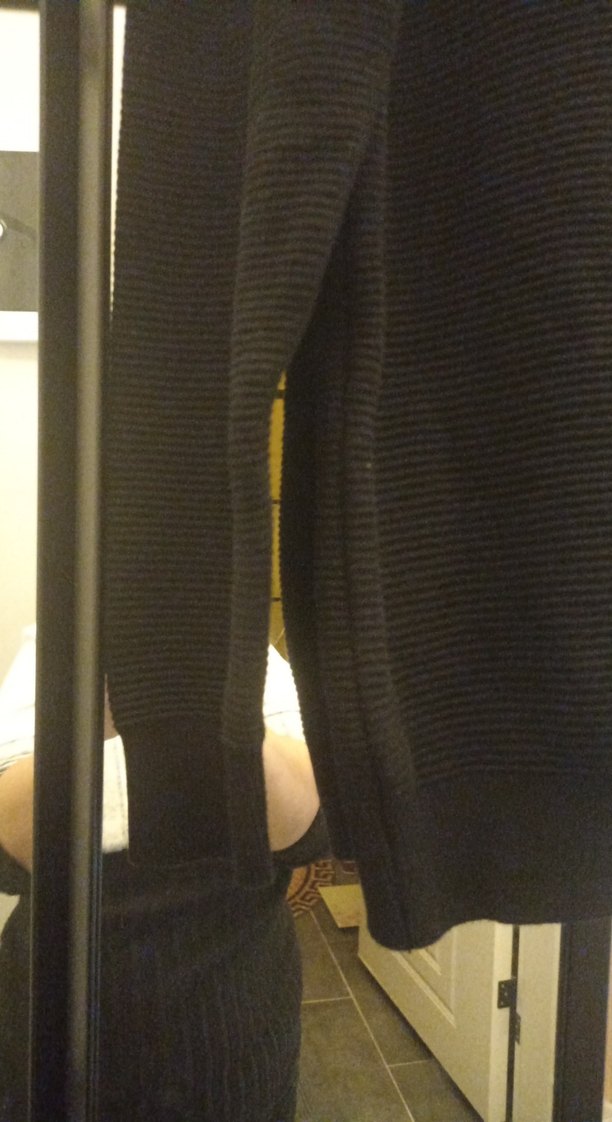 Siyah Unisex  Bisiklet Yaka Kazak - Görsel 4