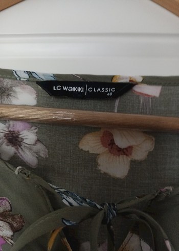 Bohem Desenli V Yaka Uzun Kollu Kadın Bluz - Görsel 4