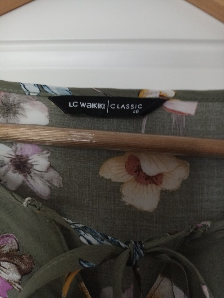 Bohem Desenli V Yaka Uzun Kollu Kadın Bluz - Görsel 4