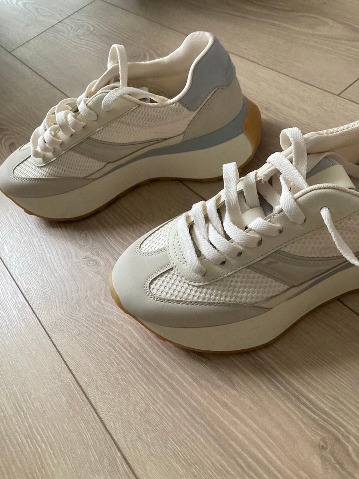 Beyaz Kadın Spor Ayakkabı - Görsel 4