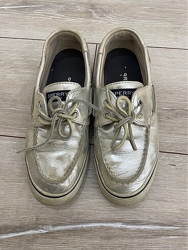 Sperry gümüş ayakkabı