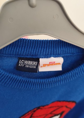 Örme Örümcek Adam Baskılı Erkek Sweatshirt - Görsel 3