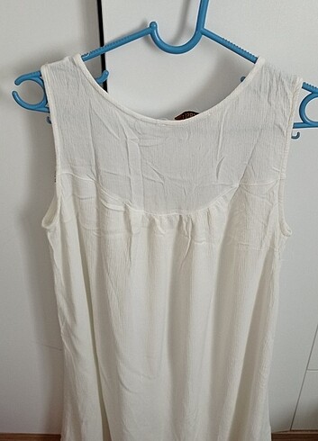 xl Beden beyaz Renk Yazlık Elbise 