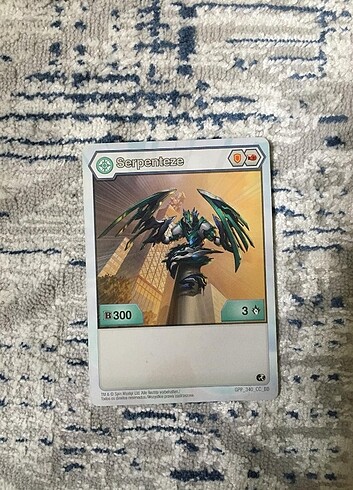  Bakugan Serpenteze kartı 