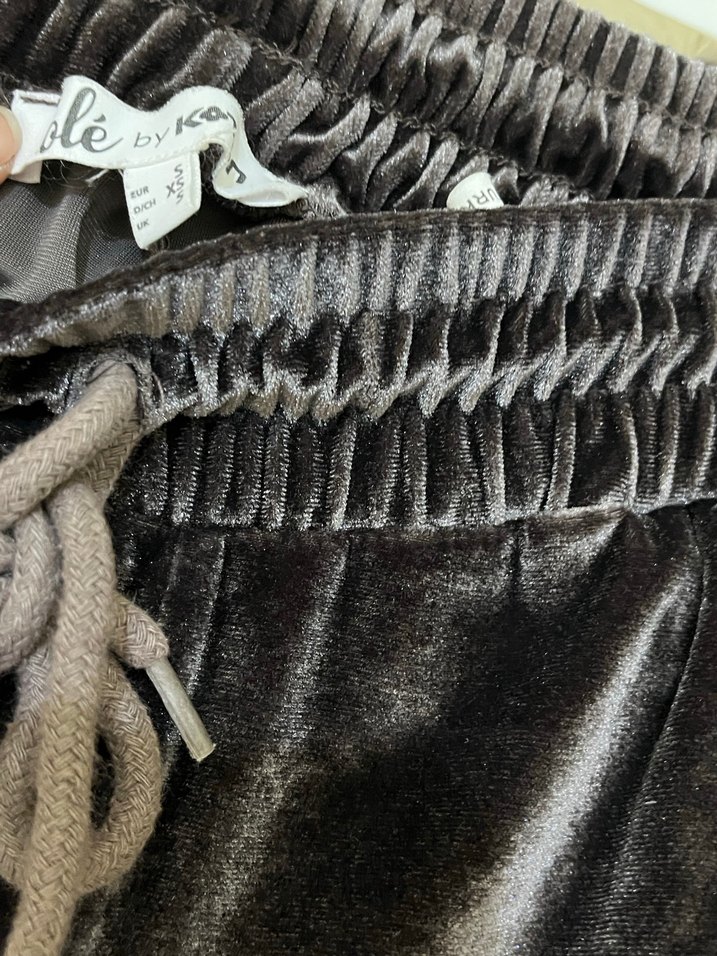 Süet Kemerli Rahat Kesim Kadın Eşofman - Görsel 3