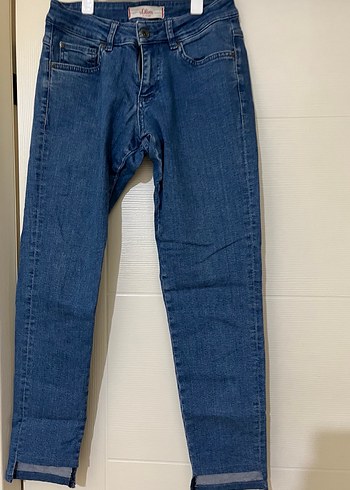 Lacivert Kadın Regular Fit Denim Pantolon - Görsel 3