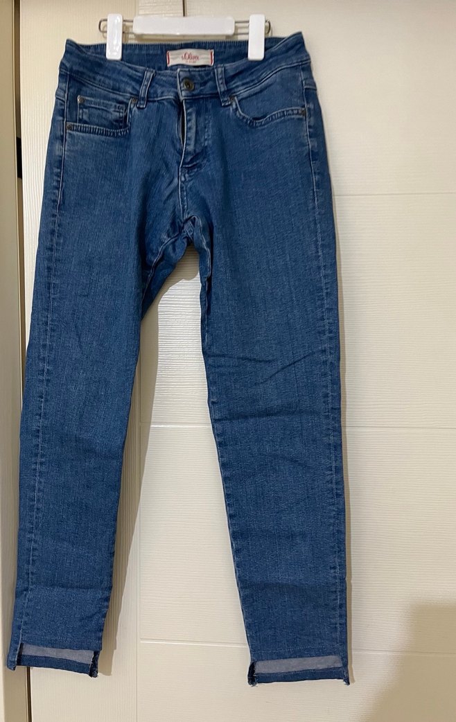 Lacivert Kadın Regular Fit Denim Pantolon - Görsel 3