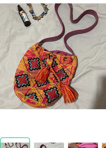 Asos Renkli Bohem Orgu Omuz Cantasi