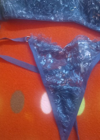 Mavi Bohem Tarzda Destekli Sütyen ve Tanga - Görsel 5