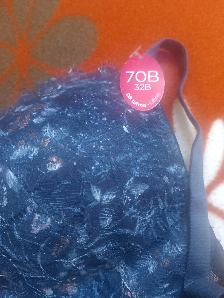 Mavi Bohem Tarzda Destekli Sütyen ve Tanga - Görsel 3