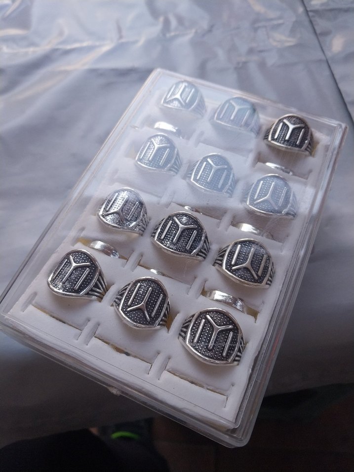 Erkek Vintage Gri  Yüzükler - Görsel 3