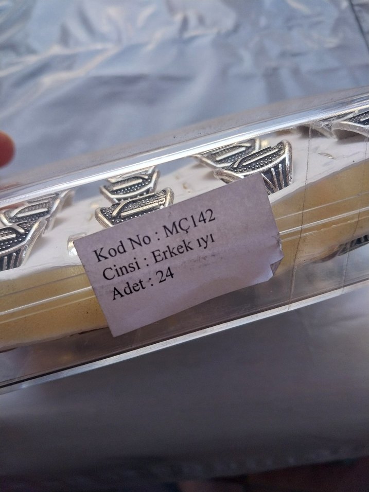 Erkek Vintage Gri  Yüzükler - Görsel 2