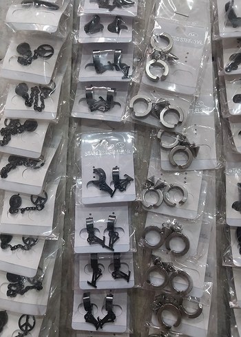 Toptan çelik Küpeler - Görsel 2