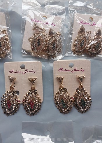 Renkli Mini Boncuklu Bohem Küpeler - Görsel 5