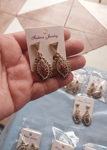 Renkli Mini Boncuklu Bohem Küpeler - Görsel 6