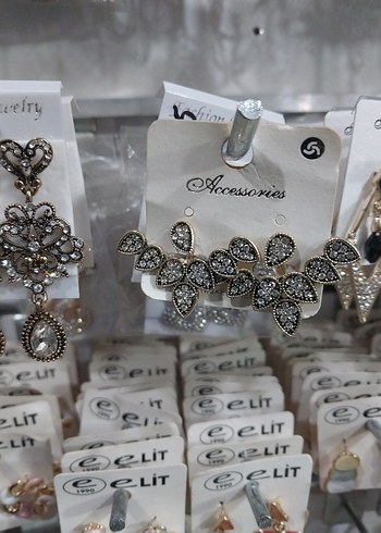 Uzun Renkli Payetli Kadın Küpeler - Görsel 19