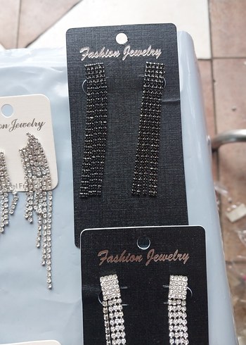 Uzun Renkli Payetli Kadın Küpeler - Görsel 12