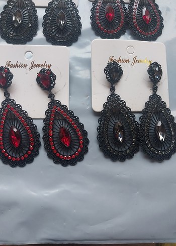 Renkli Boncuklu Kısa Kadın Küpeleri - Görsel 17