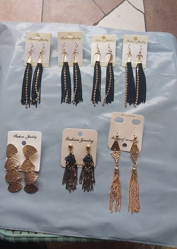 Renkli Boncuklu Kısa Kadın Küpeleri - Görsel 9