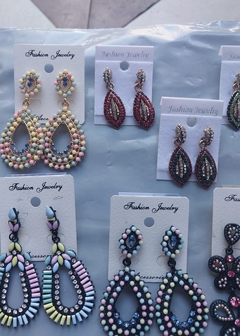 Renkli Boncuklu Mini Bohem Küpeler - Görsel 9